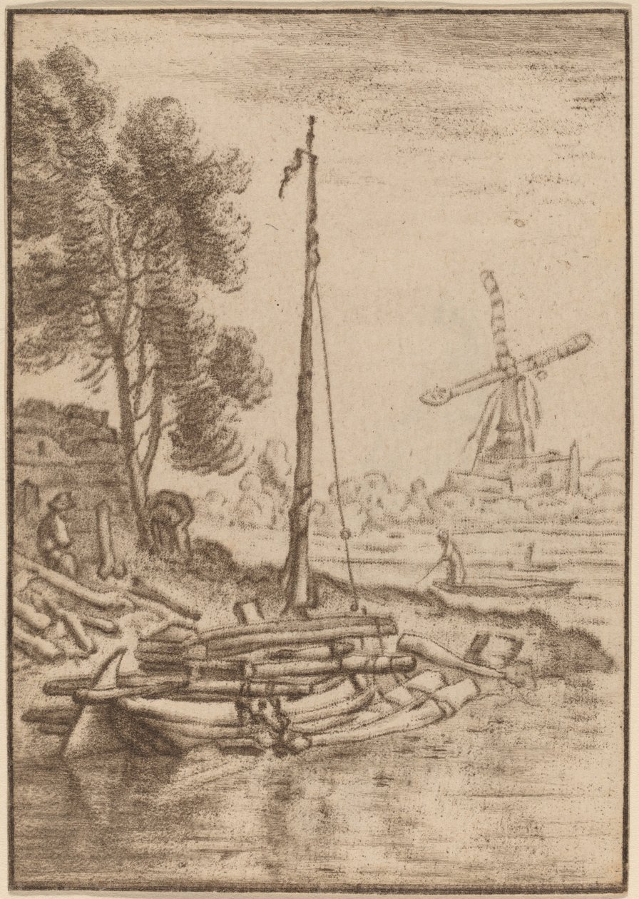 Winding River, 1761, utgitt 1765. av Cornelis Ploos van Amstel