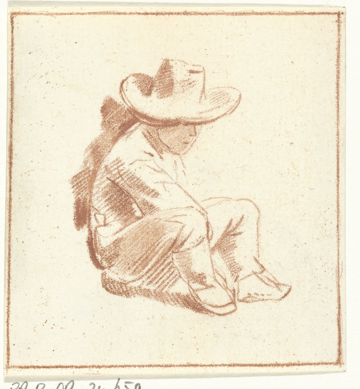 sittende gutt av Cornelis Ploos van Amstel