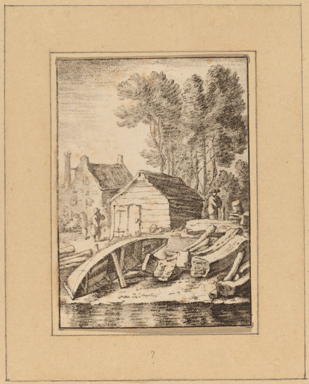 Verft av Cornelis Ploos van Amstel after Herman Saftleven