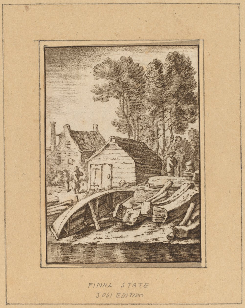 Verft av Cornelis Ploos van Amstel after Herman Saftleven