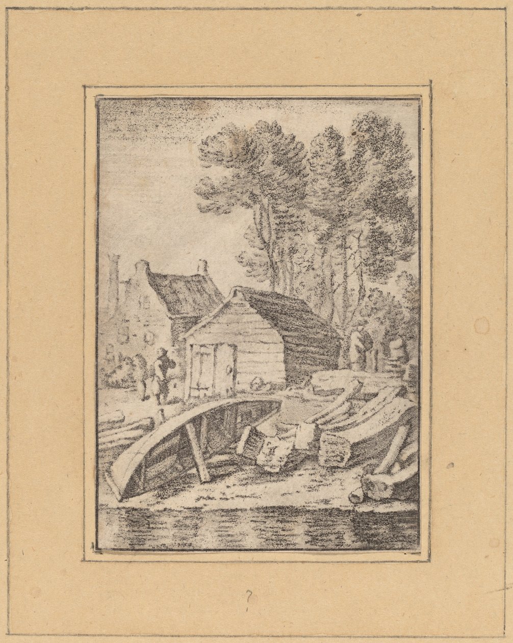 Verft av Cornelis Ploos van Amstel after Herman Saftleven