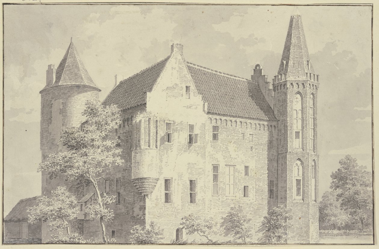 Croy slott i landsbyen Aarle-Rixtel av Cornelis Pronk