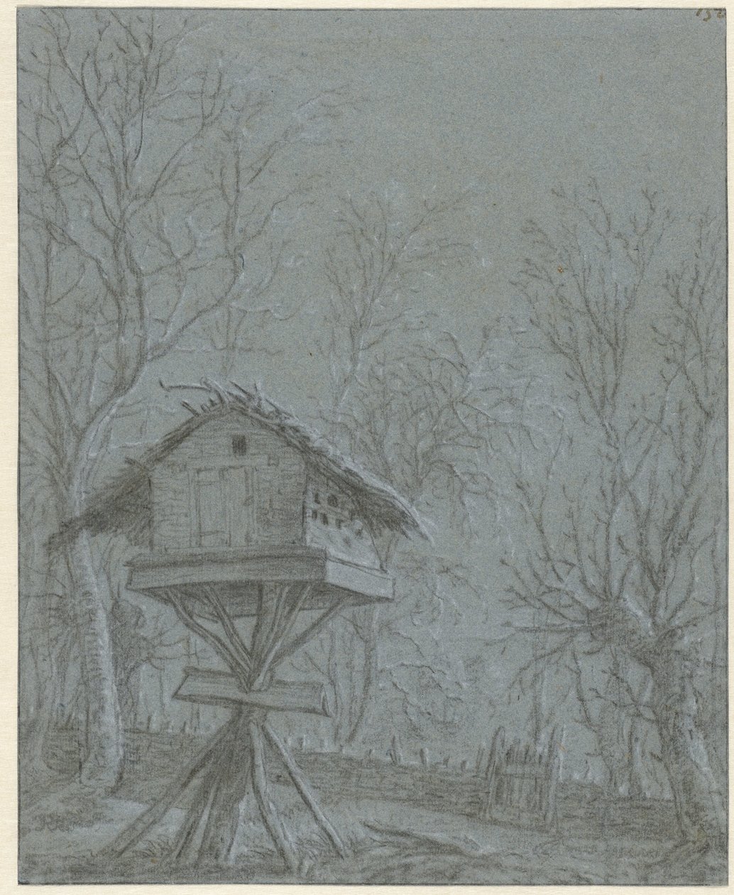 Dueslag mellom trærne av Cornelis Saftleven (possibly)