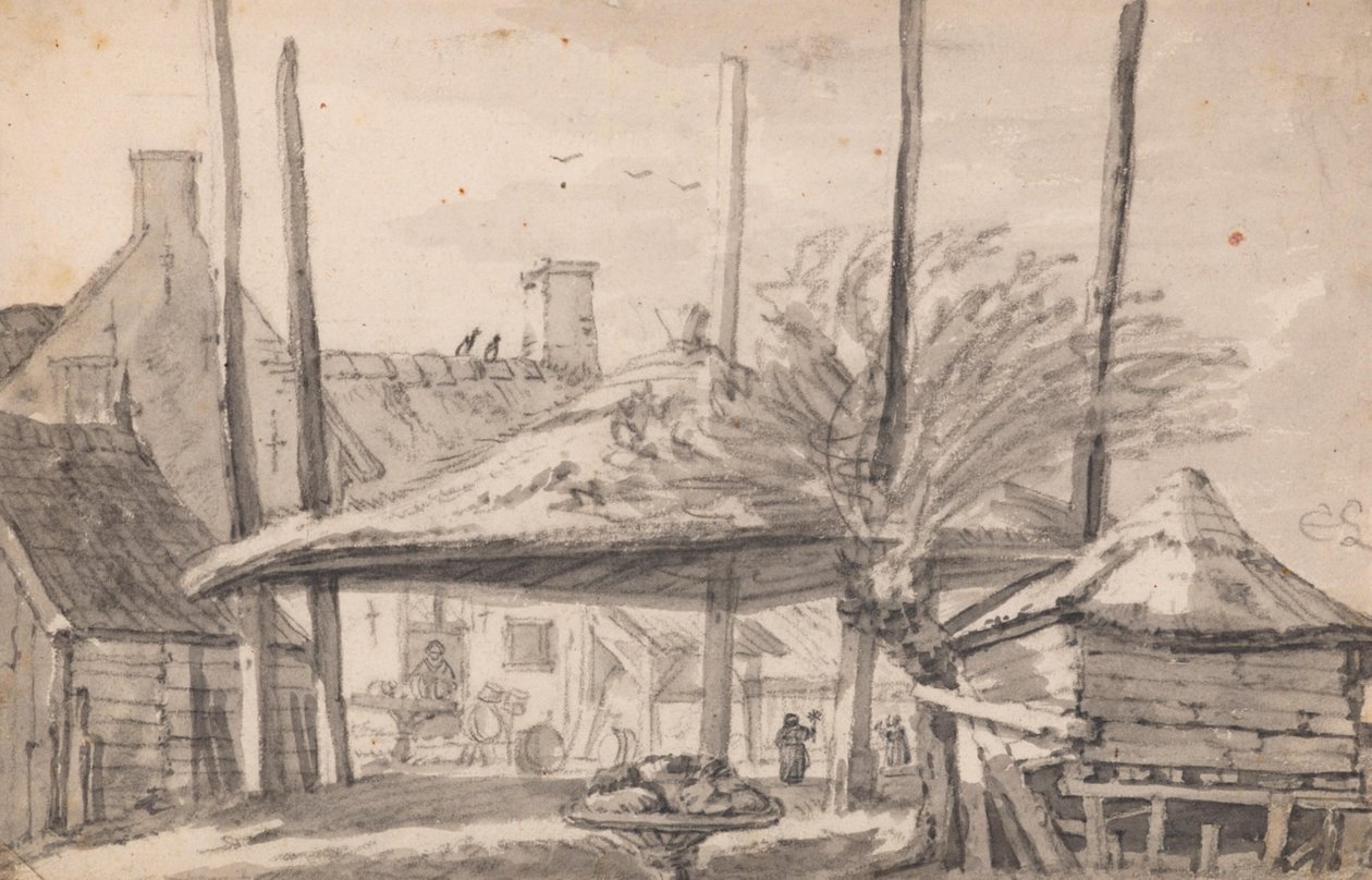 En tom høystakk av Cornelis Saftleven