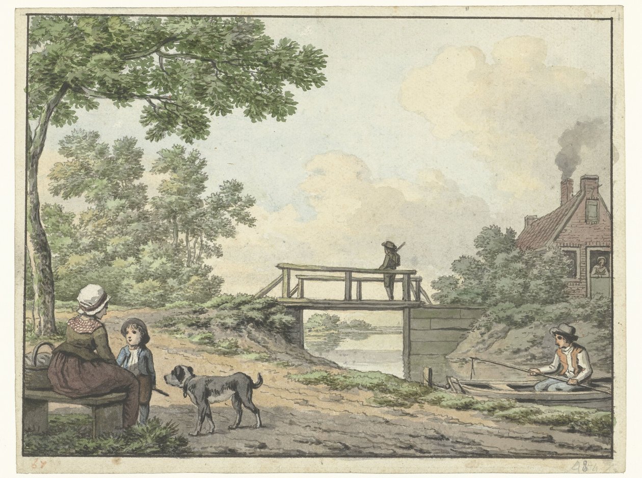 liggende hund av Cornelis Saftleven