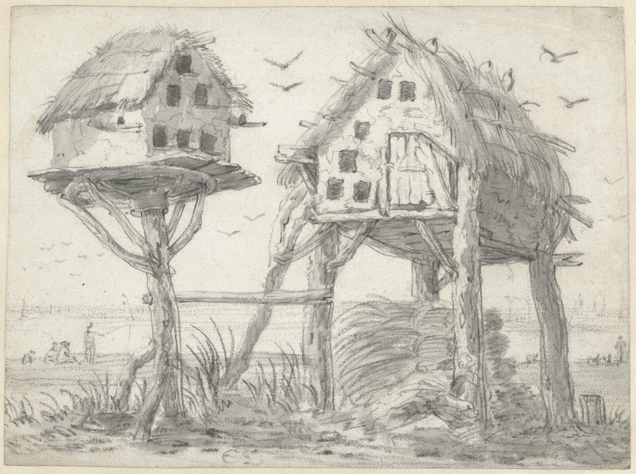 To duehus av Cornelis Saftleven