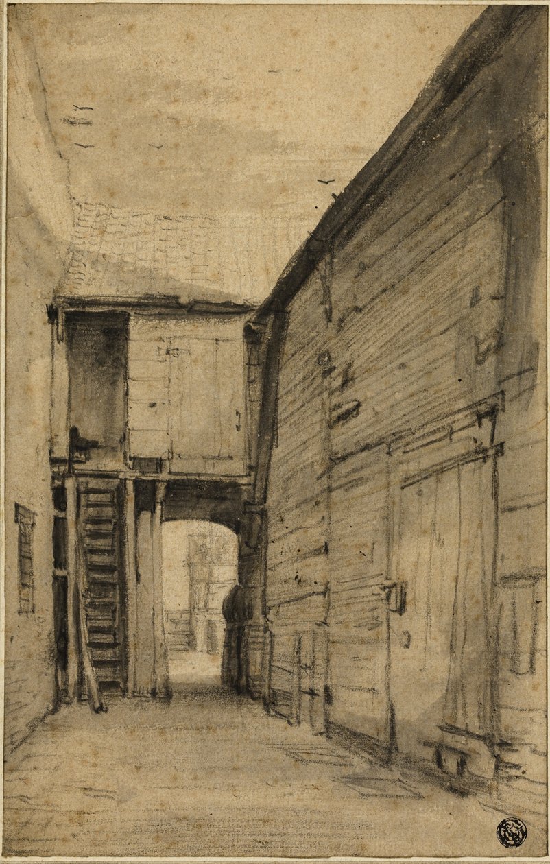 Hagen til et gammelt hus av Cornelis Saftleven