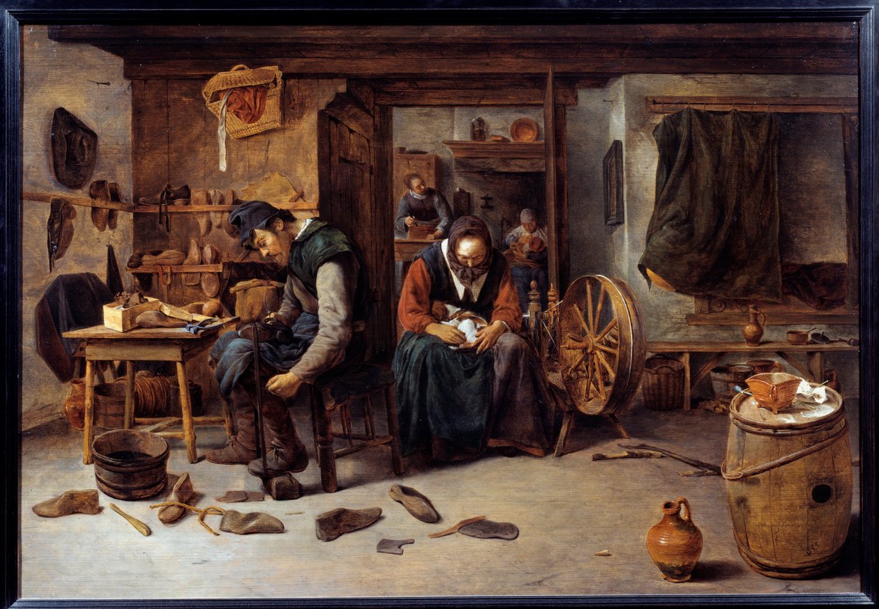Savetier Interiør av Cornelis Schack