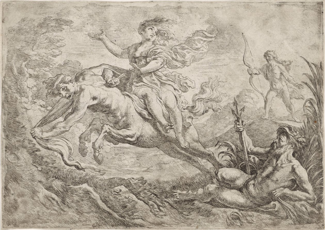 Nessus blir truffet av Hercules