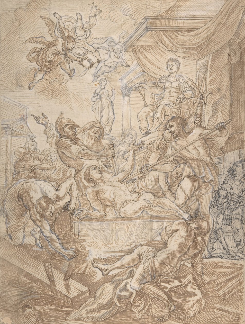 The Martyrdom of Saint Lawrence, tidlig på 1600- og midten av 1600-tallet. av Cornelis Schut I