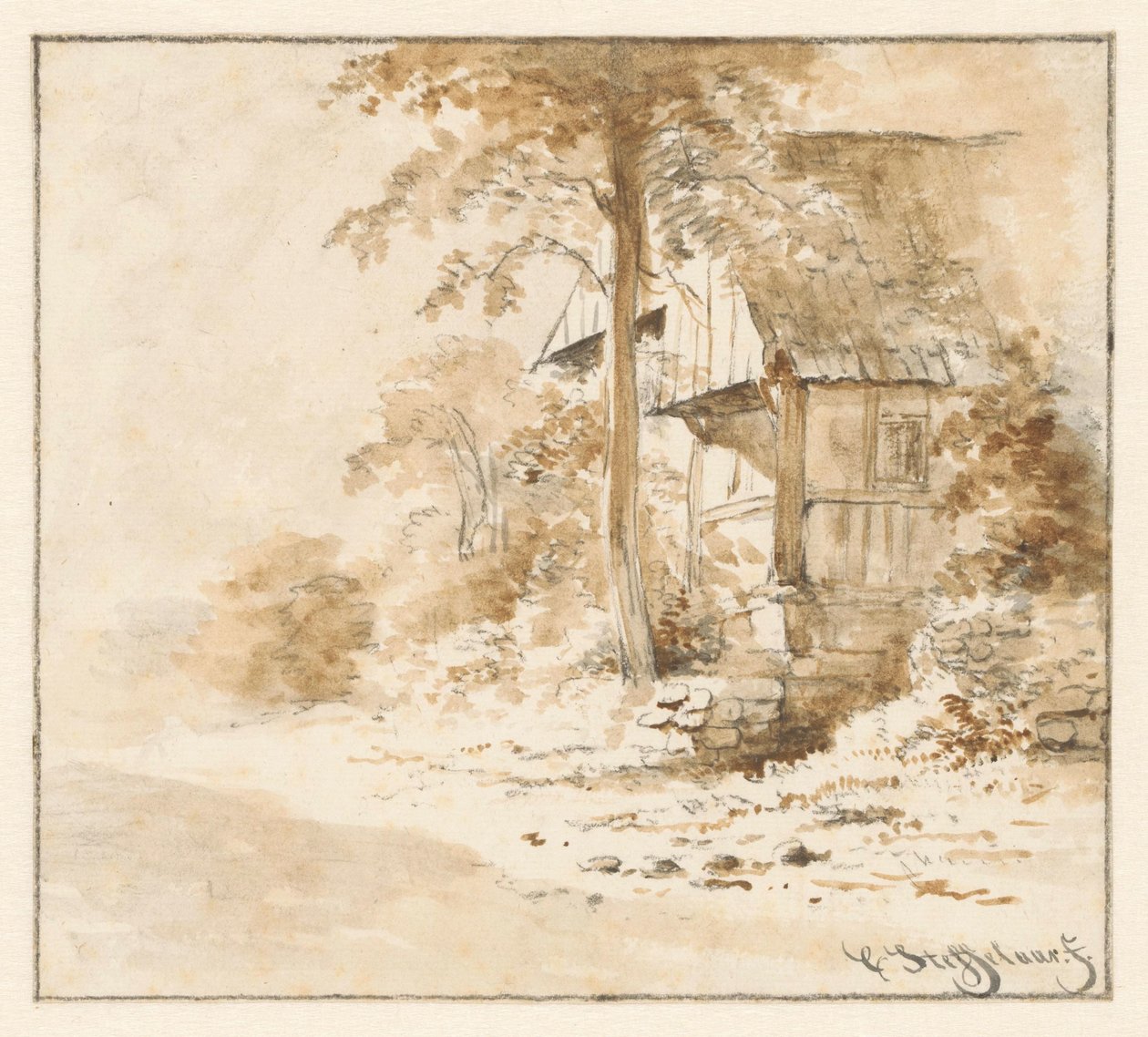 Hus i Bentheim av Cornelis Steffelaar