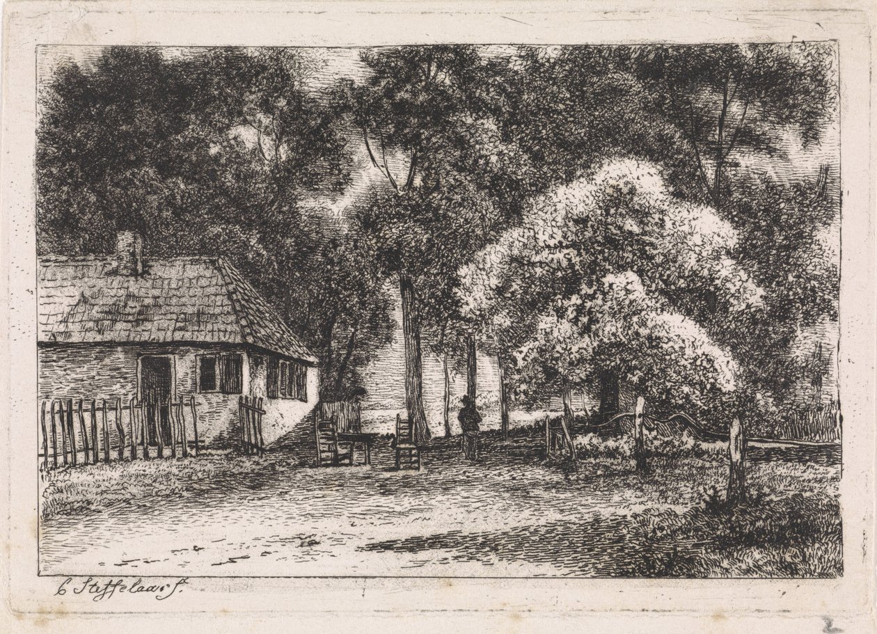 Hus blant trær Femte suite (serietittel) av Cornelis Steffelaar