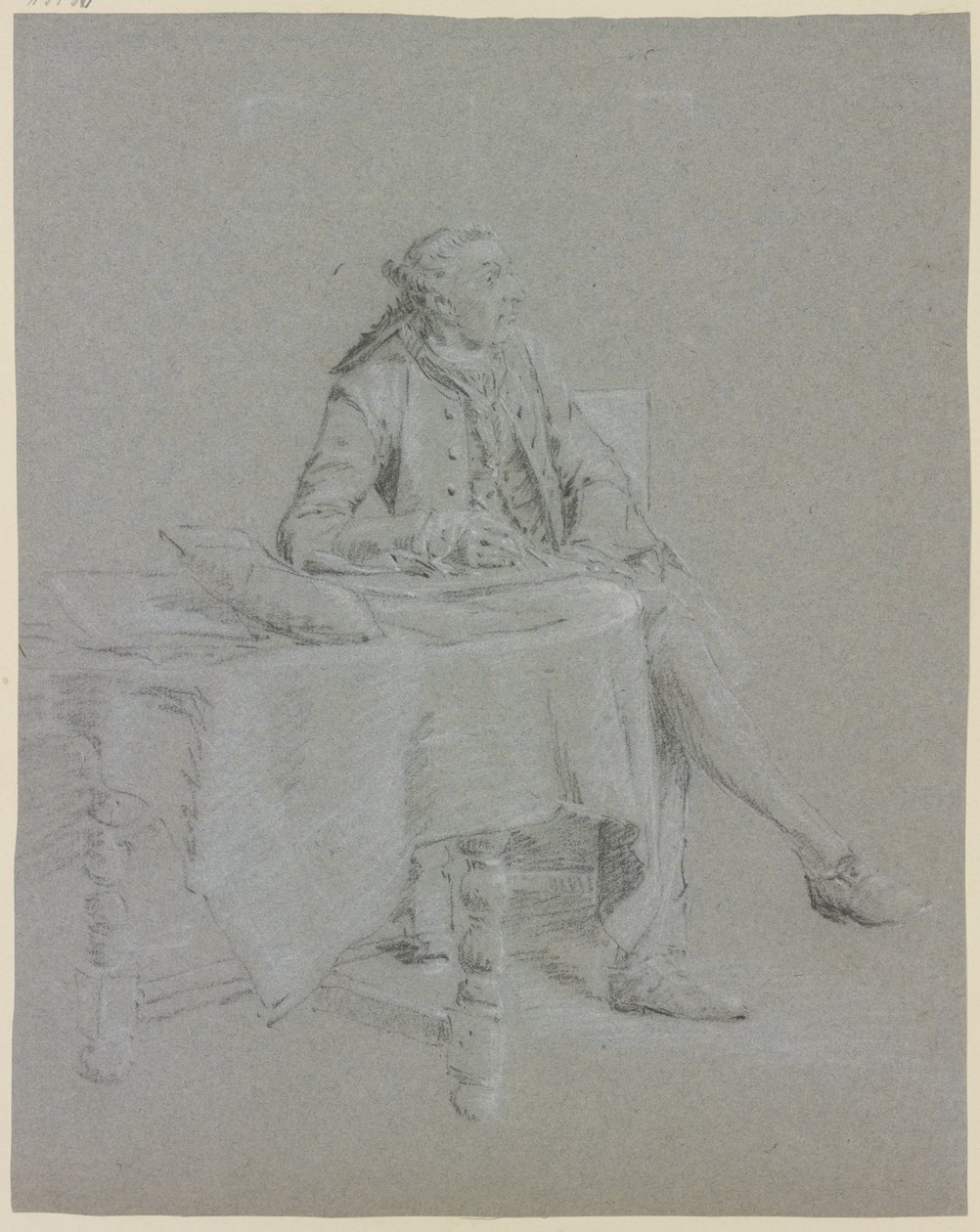 Kavalér sittende ved bordet av Cornelis Troost