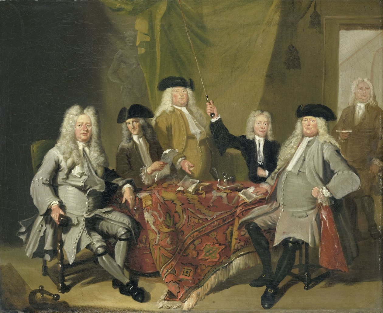 Inspektører av Collegium Medicum i Amsterdam, 1724 av Cornelis Troost