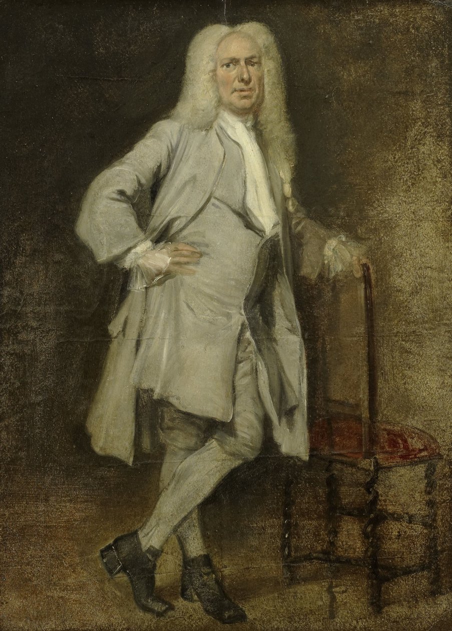 Portrett av Jan Lepeltak, trelasthandler i Amsterdam, regent av barnehjemmet Almoezeniersweeshuis av Cornelis Troost