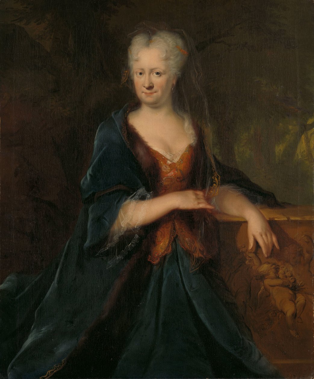 Portrett av Louise Christina Trip, kone til Gerrit Sichterman av Cornelis Troost