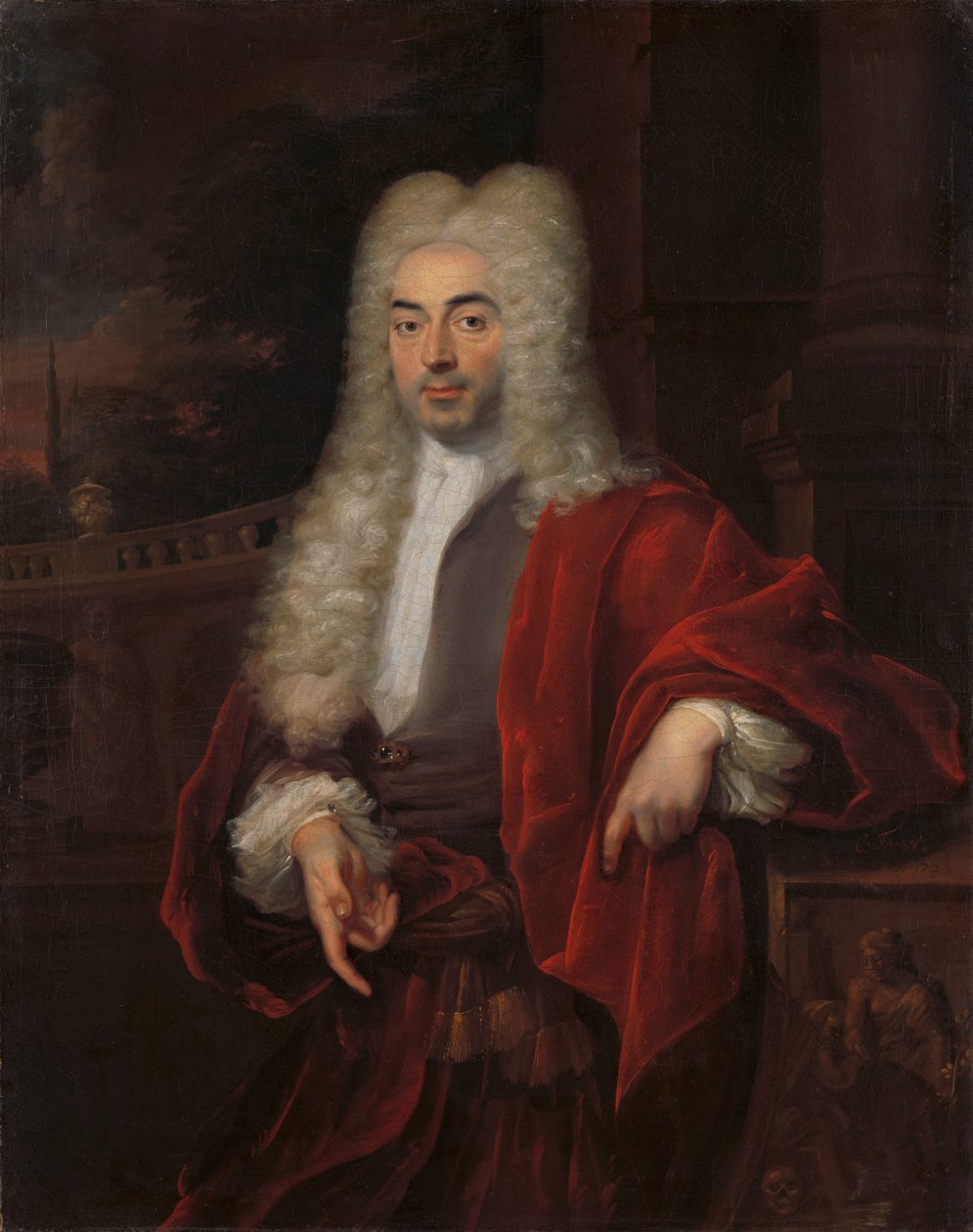 Portrett av en mann av Cornelis Troost