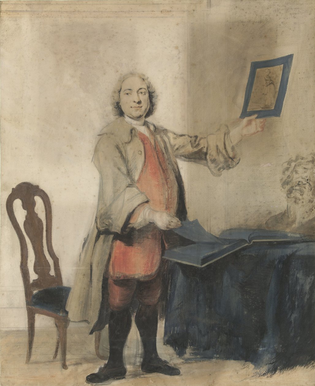 Portrett av Cornelis Bouman av Cornelis Troost