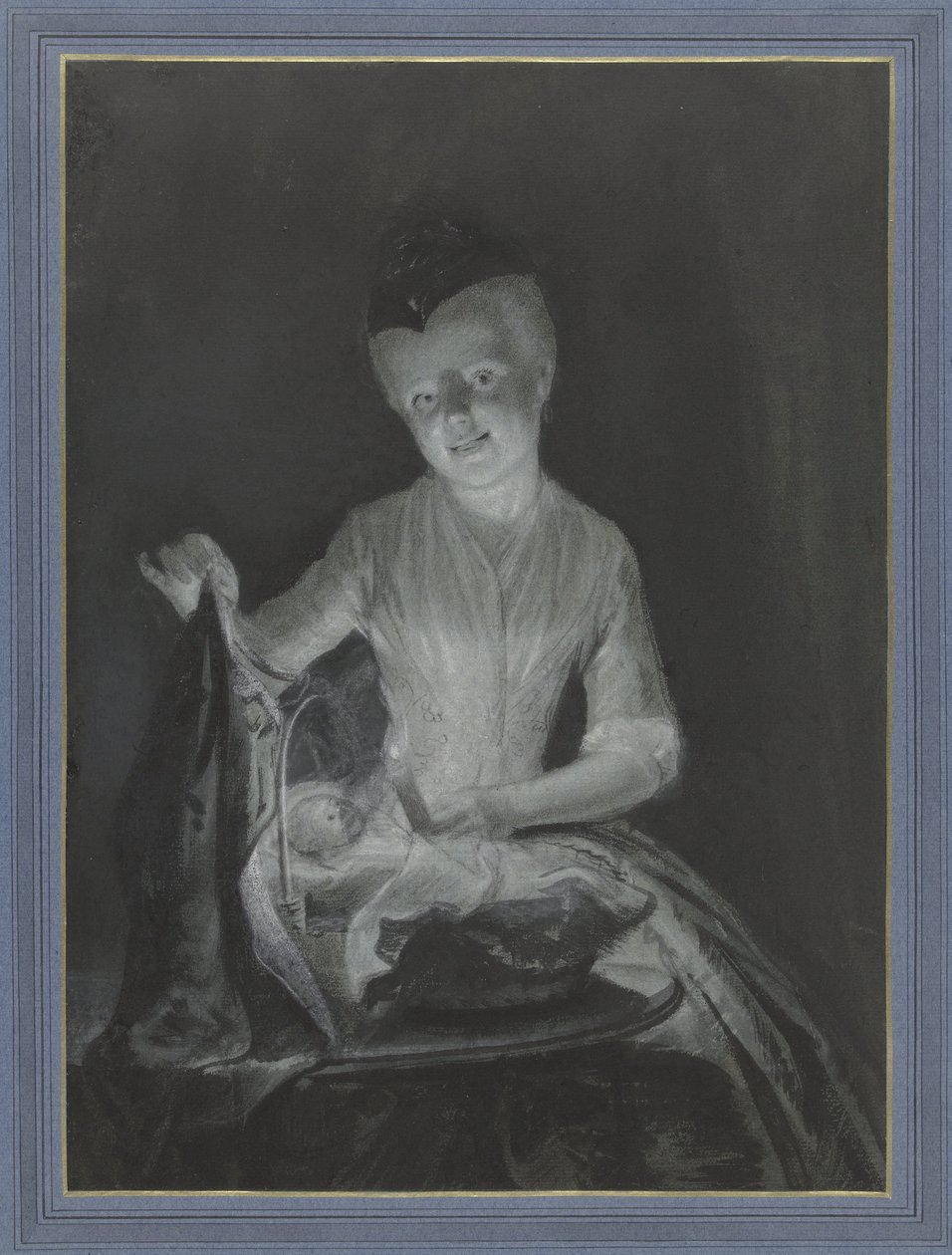 Sara Troost med dukken sin av Cornelis Troost