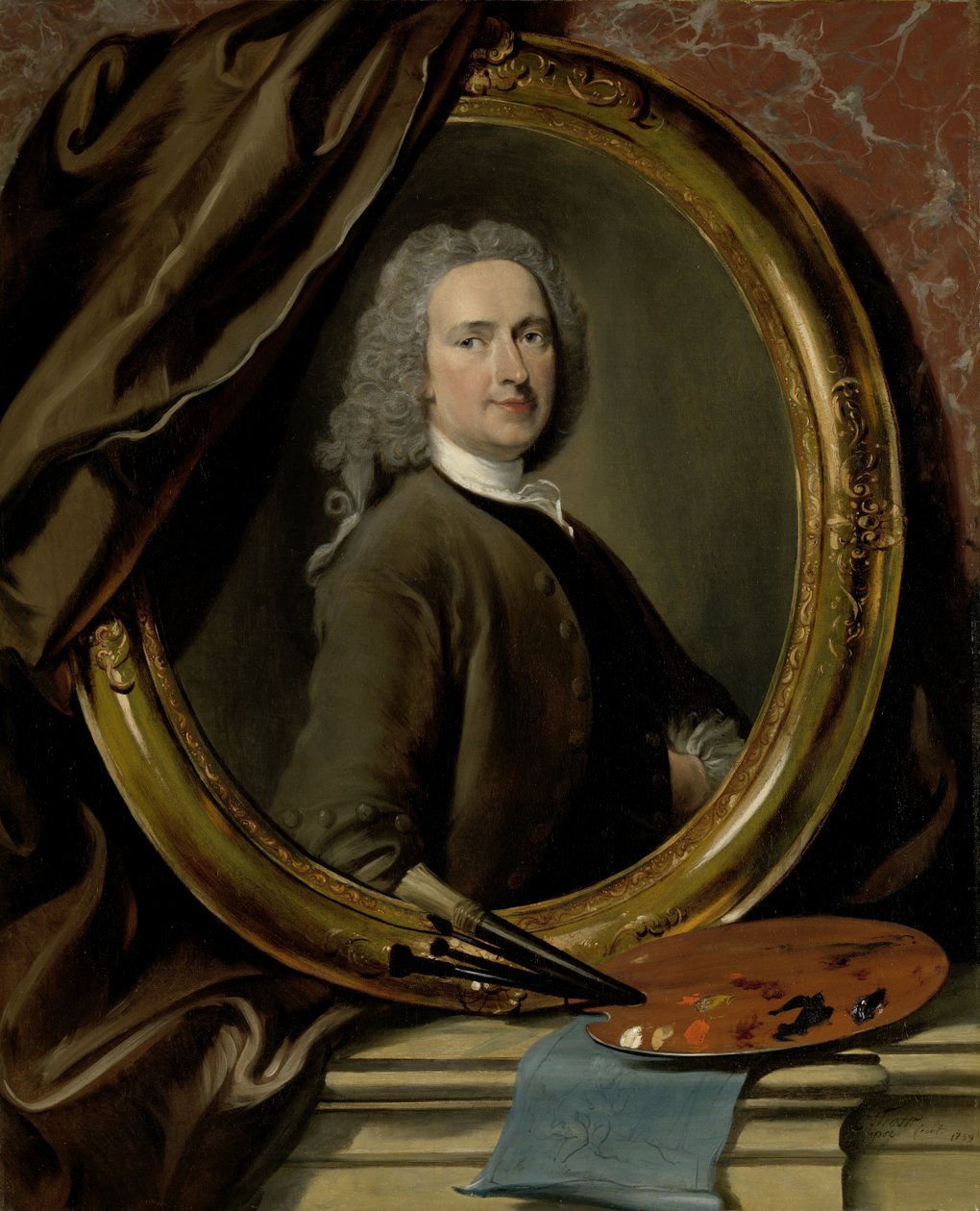 Selvportrett Selvportrett av Cornelis Troost