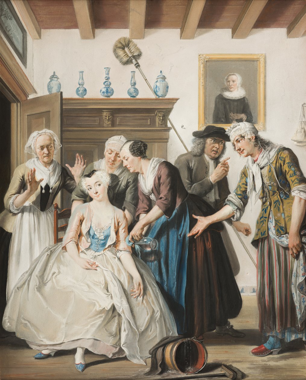 Oppdagelsen av Jan Claasz, 1738 av Cornelis Troost