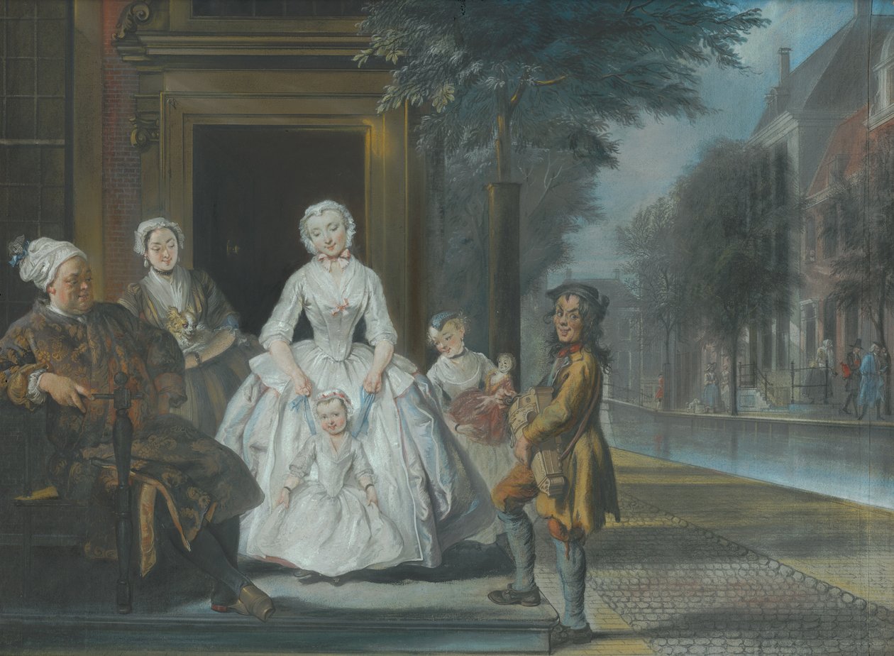 Orgelkvernen, 1743 av Cornelis Troost