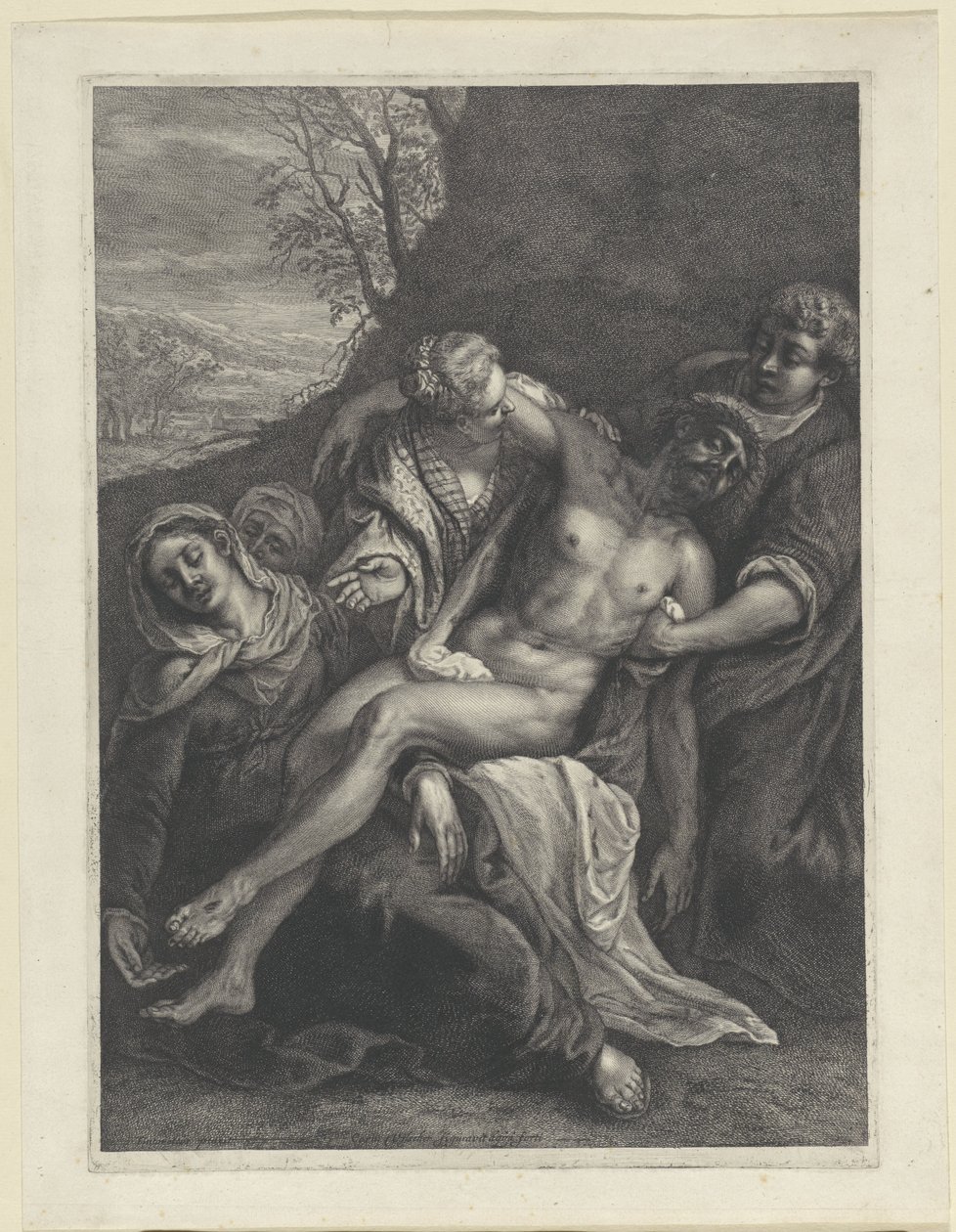 Kristi skjelving av Cornelis Visscher (II)