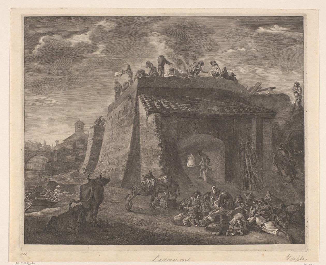 Grote kalkoven Chelations (serietittel) av Cornelis Visscher (II)