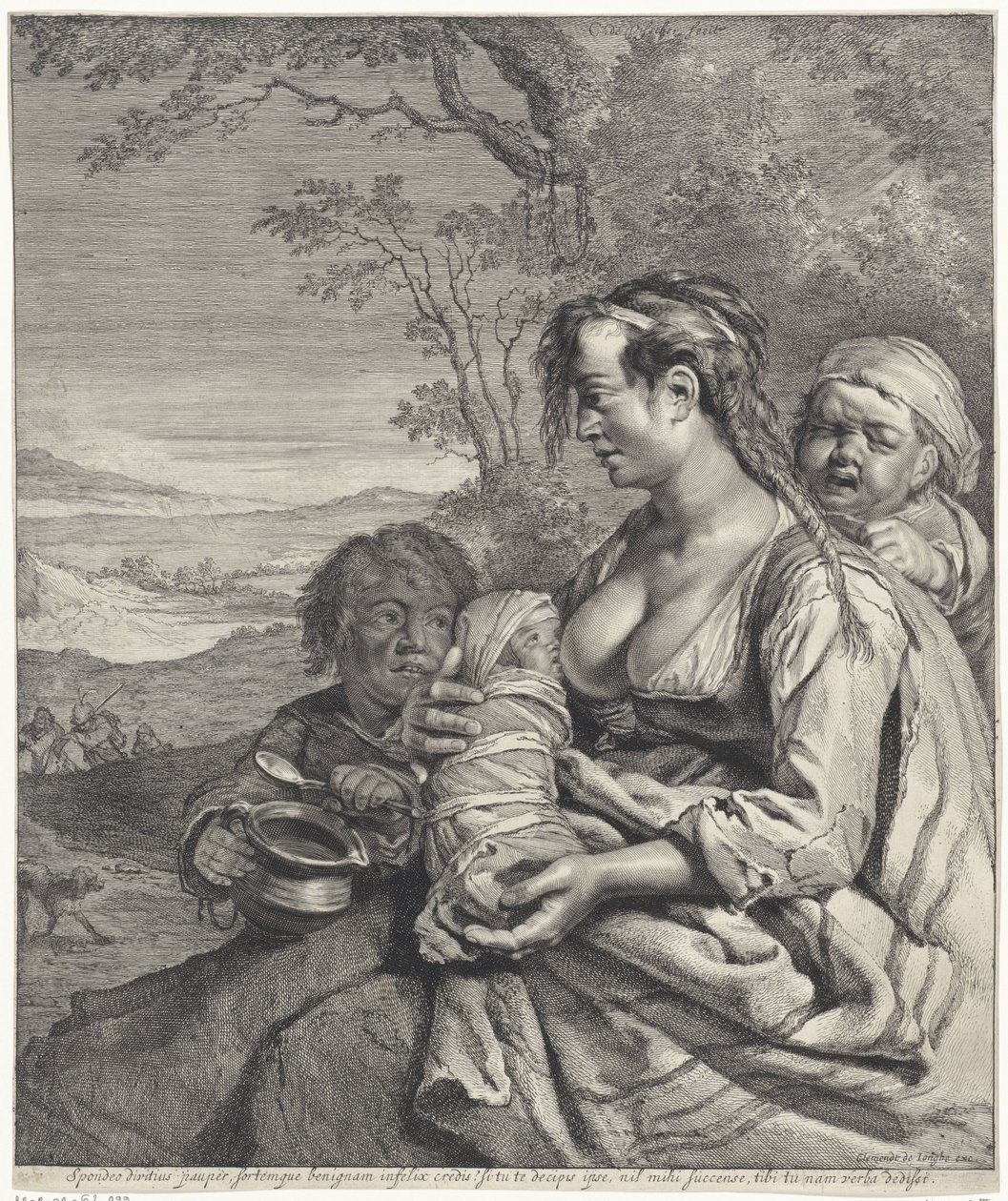 Heidi Jeg lover at jo rikere desto fattige (...) ordene jeg ga (tittel på objekt) av Cornelis Visscher (II)