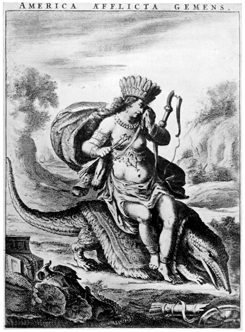 Allegorisk syn på Amerika, tidlig på 1600-tallet 1926. av Cornelis Visscher