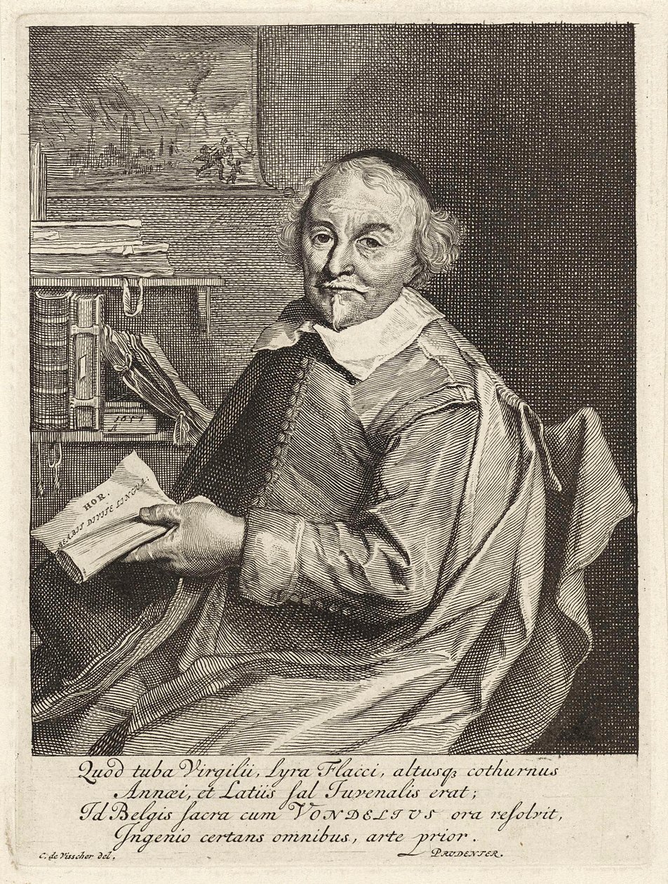 Joost van den Vondel, pub. 1657 av Cornelis Visscher