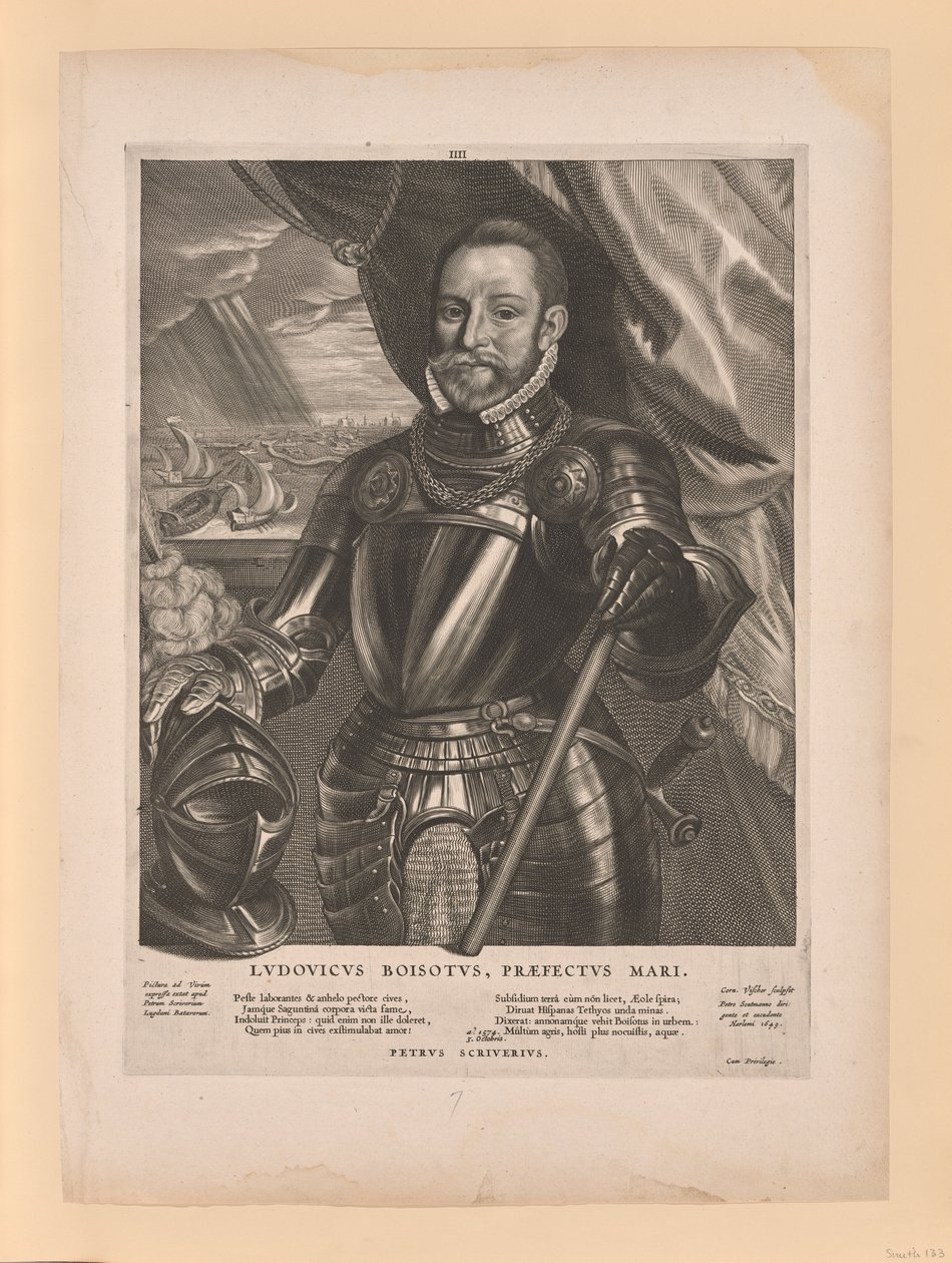 Lodewijk van Boisot, admiral av Zeeland, fra Quatuor Personae av Cornelis Visscher