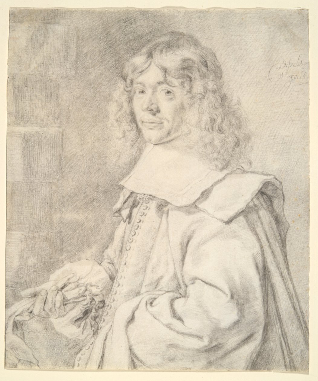 Portrett av en ung mann av Cornelis Visscher