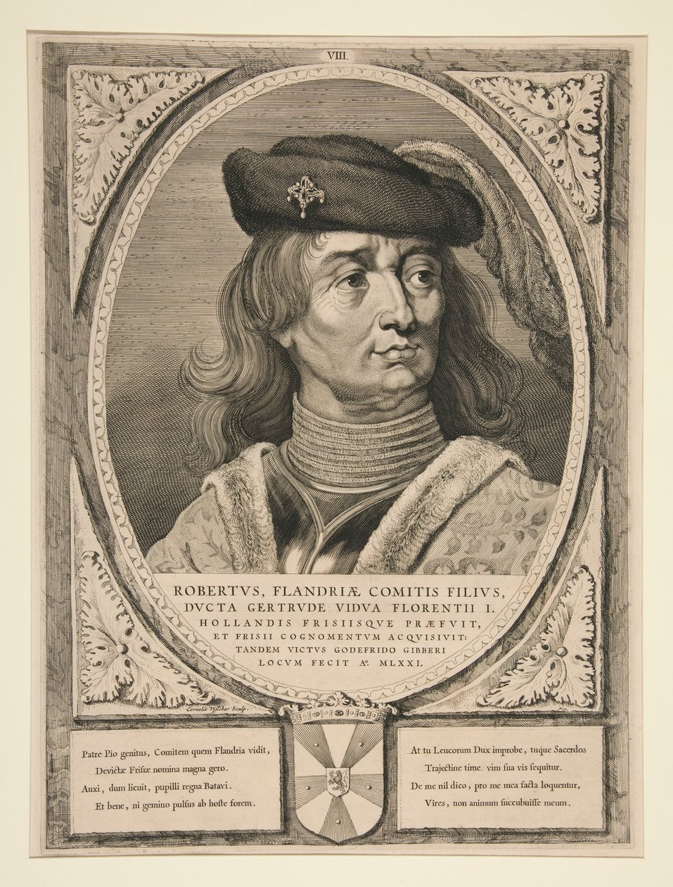 Robert, sønn av greven av Flandern av Cornelis Visscher