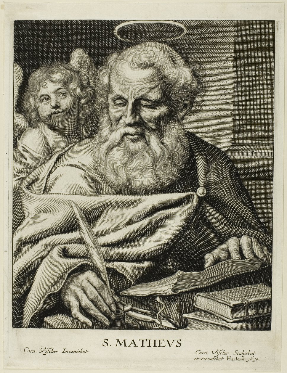 Saint Matteus av Cornelis Visscher