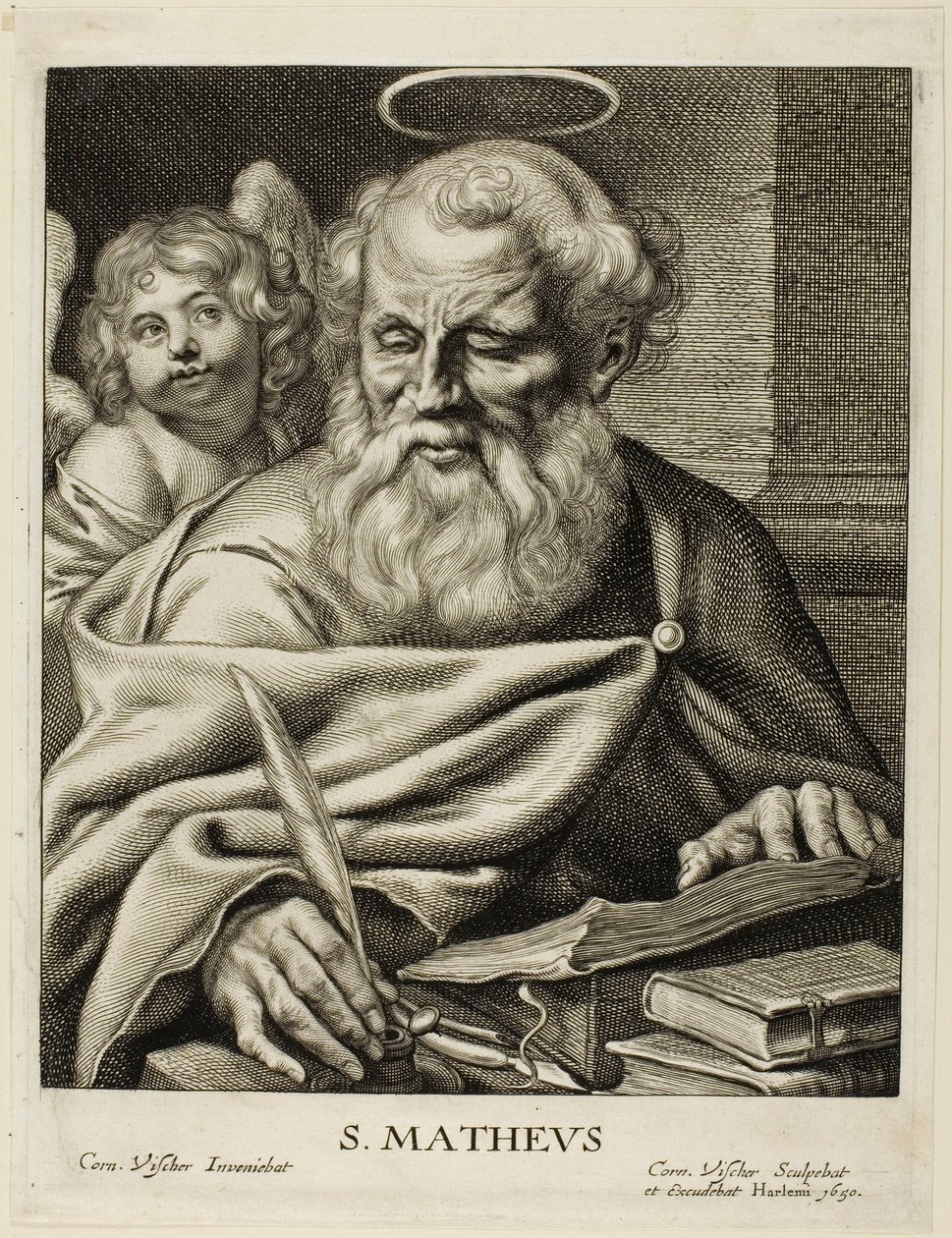 Saint Matteus av Cornelis Visscher