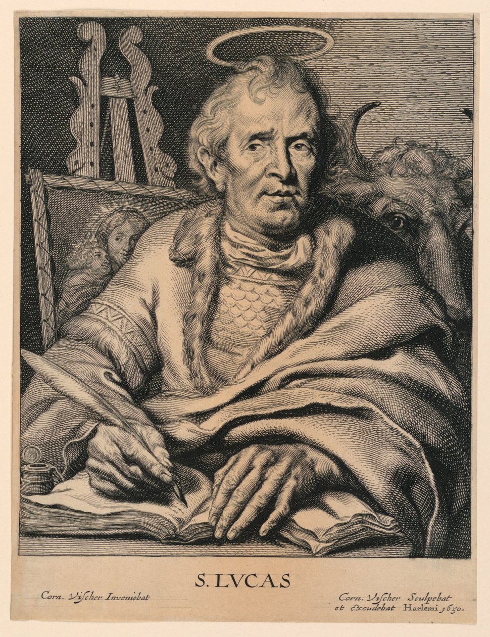 St. Luke (S. Lvcas) av Cornelis Visscher