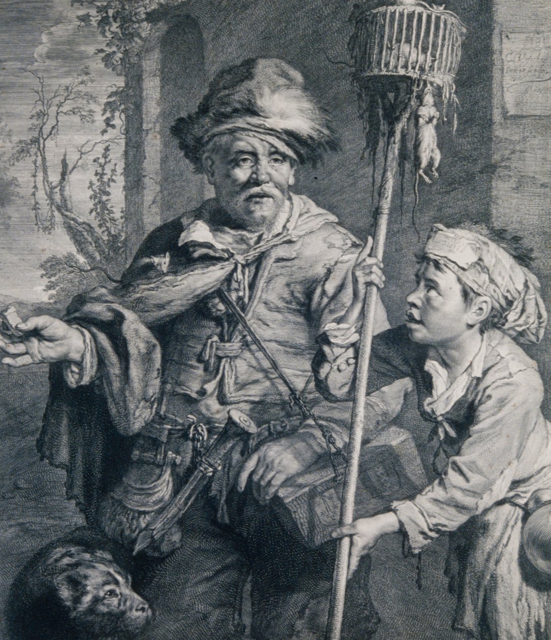 Den omreisende selgeren av rottegift av Cornelis Visscher