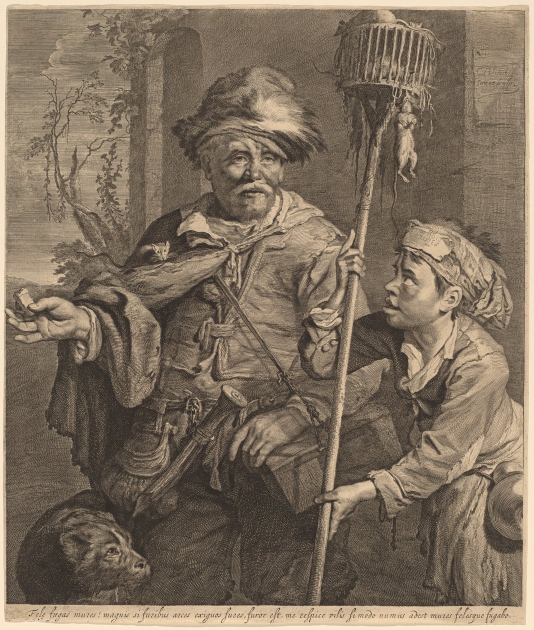 Selgeren av rottegift av Cornelis Visscher