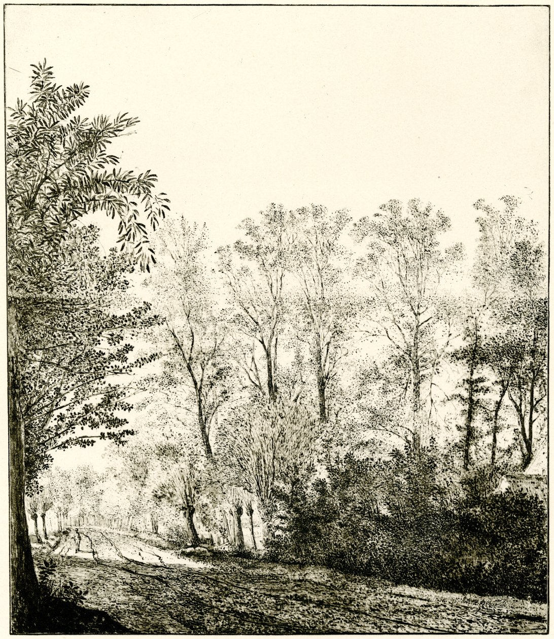 Sti gjennom en skog av Hendrick Cornelisz. Vroom
