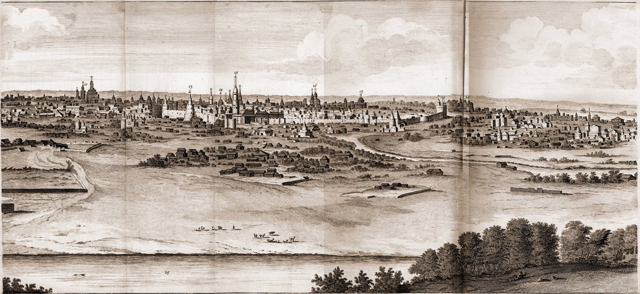 Moskva Fra: Reiser gjennom Muscovy, Persia og de orientalske indeksene av Cornelis de Bruijn