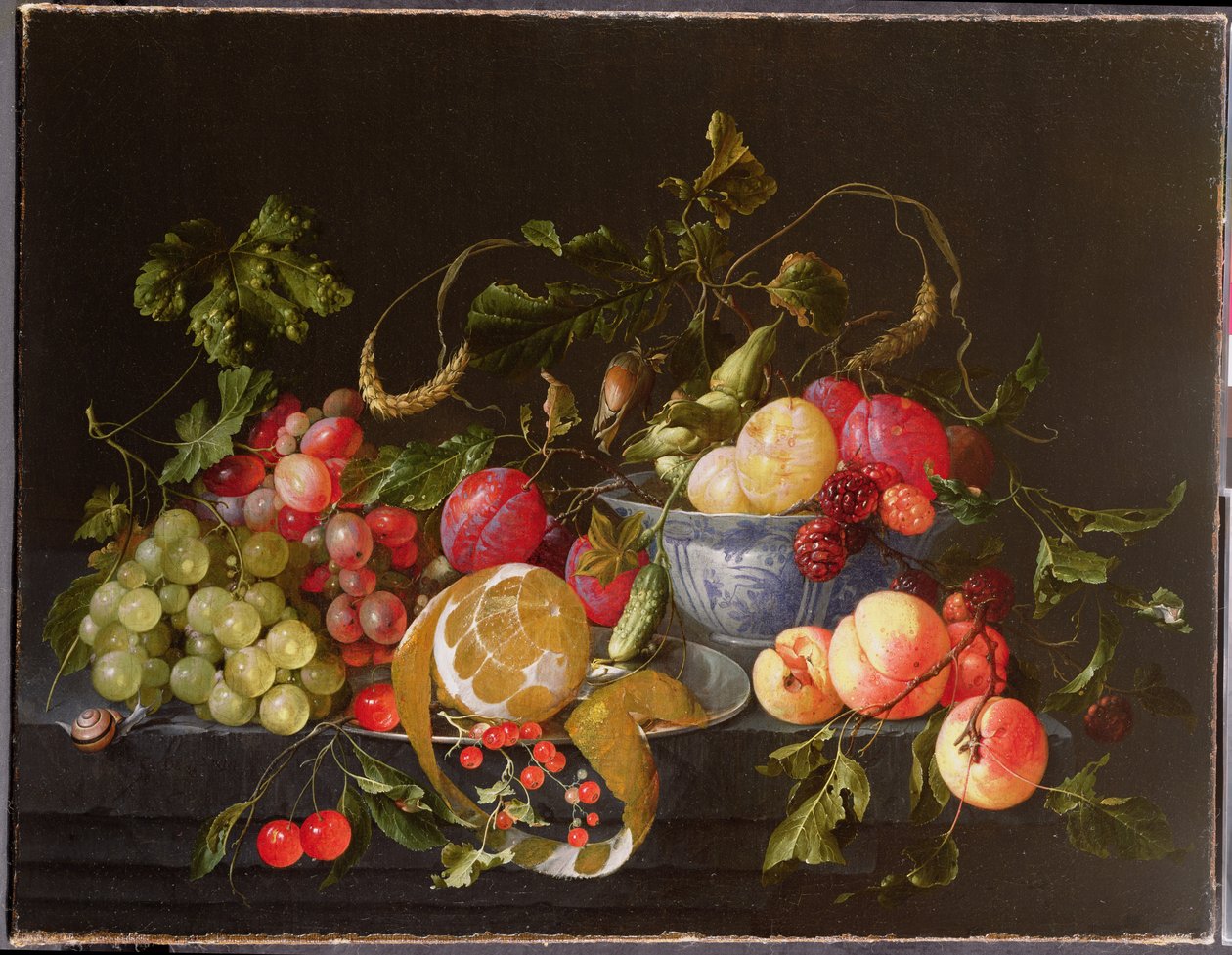 Et stilleben av frukt av Cornelis de Heem