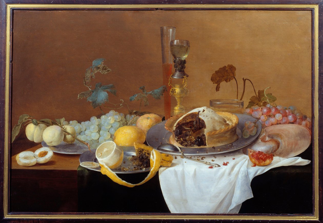 Stilleben med Pate-maleri av Cornelis de Heem (1631-1695) 1600-tallet Nantes, Musee des Beaux Arts av Cornelis de Heem