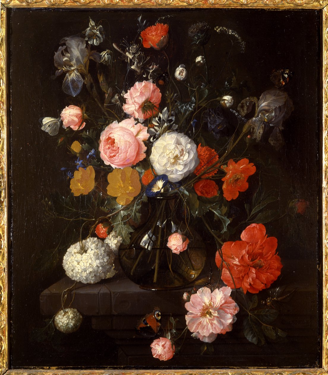Vase med blomster, ca.1670-80 av Cornelis de Heem