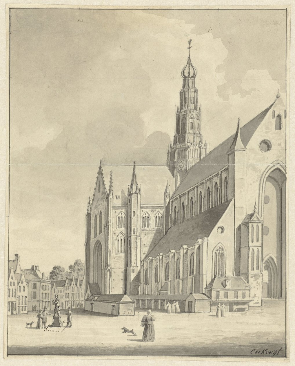 Saint Bavo i Haarlem av Cornelis de Kruyff