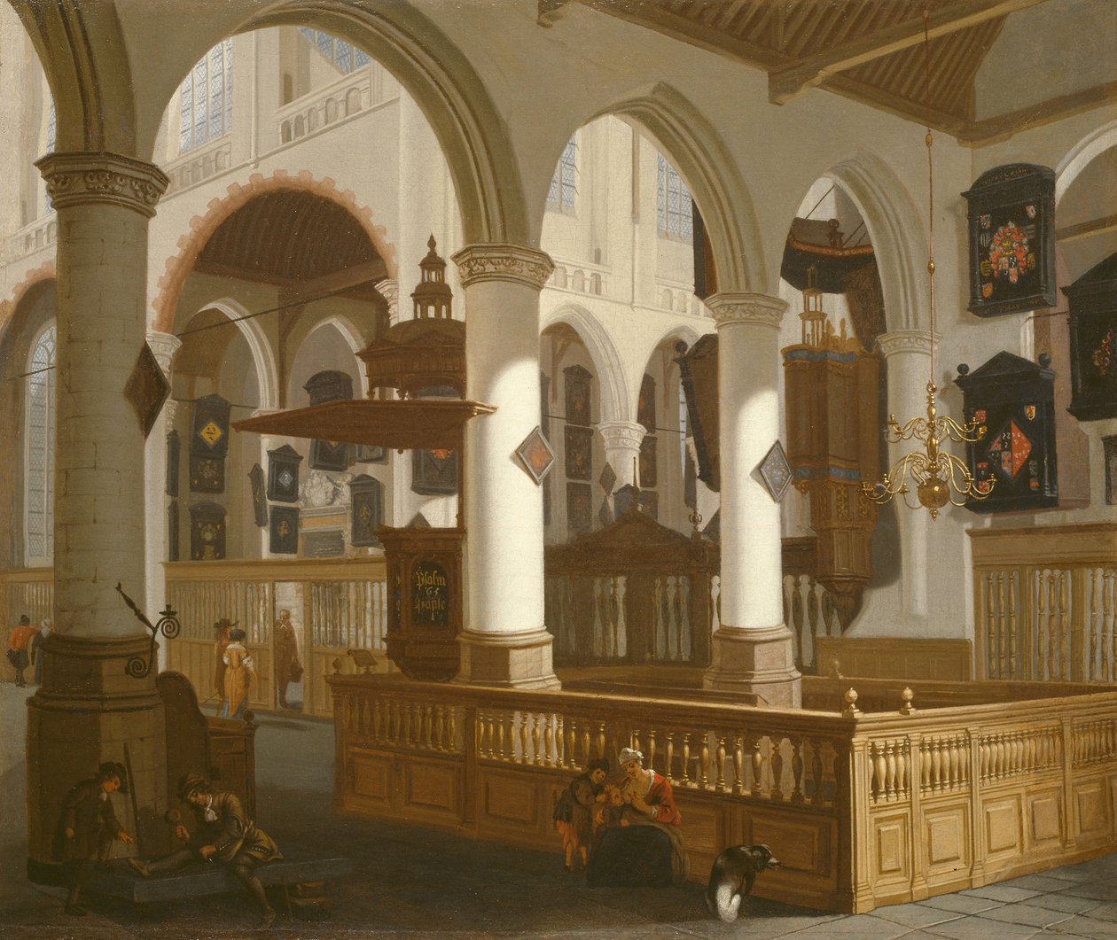 Den gamle kirke, Delft av Cornelis de Man