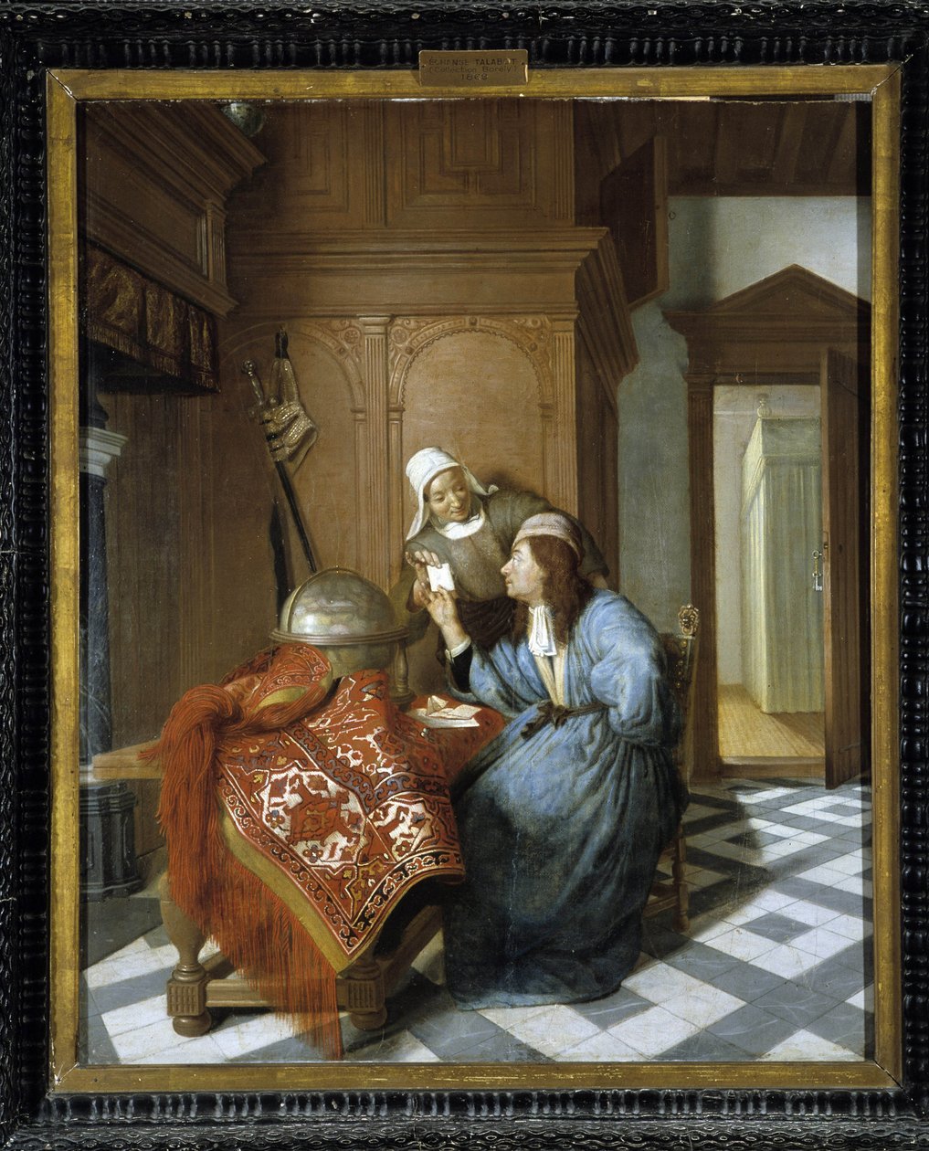 Brevet. Maleri av Cornelis de Man (1621-1706). Musee des Beaux Arts, Longchamp, Marseille av Cornelis de Man
