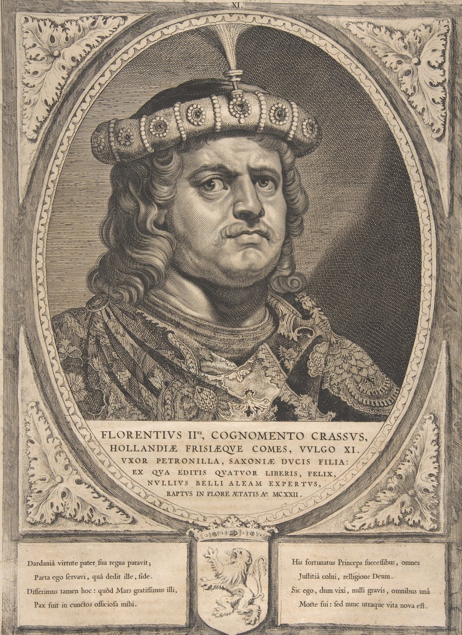 Floris II fra serien Grever og grevinner av Holland, Zeeland og Vest-Friesland, av Cornelis de Visscher
