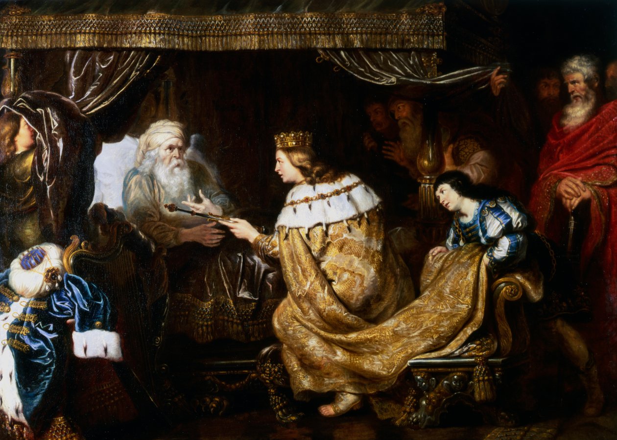 David presenterer septeret til Salomo, tidlig på 1600-tallet av Cornelis de Vos