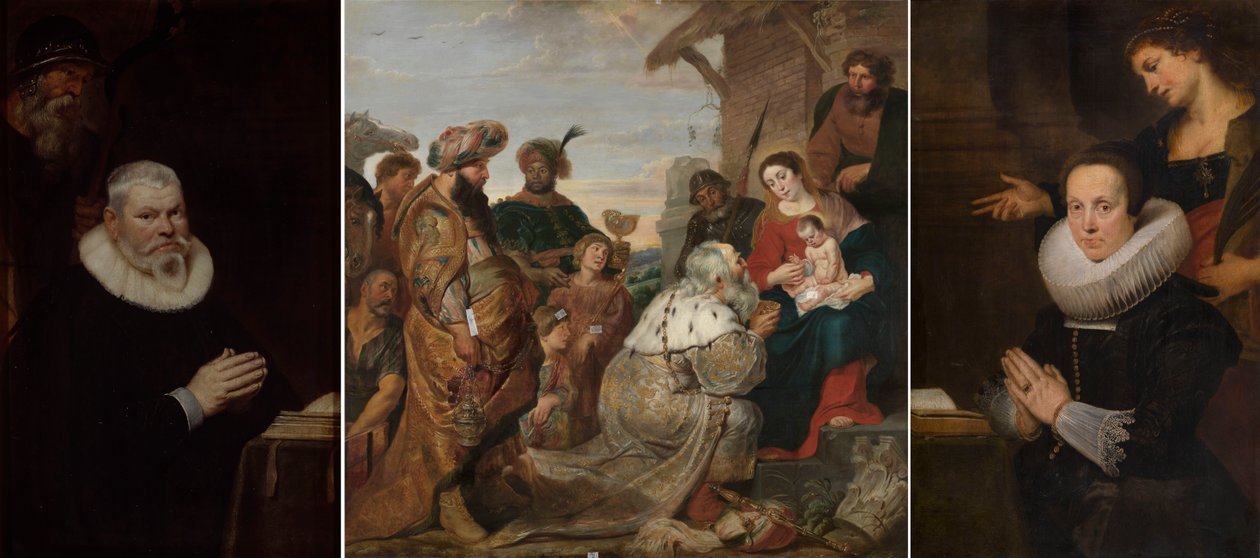 Epitaf over Willem van Meerbeeck og hans kone Barbara Kegeleers av Cornelis de Vos